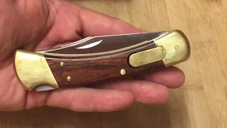 Custom Buck 110 Auto Push Button Knife - Video Re -Release