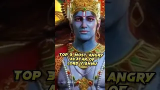 Top 3 Most Angry and Powerful Avatar of Lord Vishnu 🕉️ #hindu #hindugod #narsimha #parshuram #varha