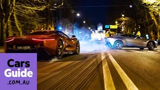 Aston Martin DB10 and Jaguar C-X75 | James Bond Spectre car chase highlights
