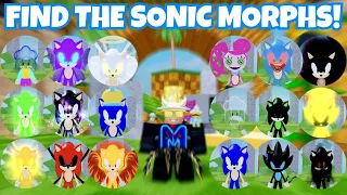 Find The Sonic Morphs! 🦔 All Badge Found 60/60 in Roblox