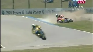 2005 MotoGP @ Assen - Xaus Crash