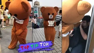 Lovely little bear everyday, TRY NOT TO LAUGH  !  Top Tik Tok memes in China,2018 P61