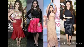 Sunny Leone in Beautiful Skirt and Tops||Cute Dresses