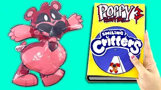 Making Poppy Playtime Chapter 3 Game Book🐱🧼 + (Smiling Critters Squishy Paper Play)