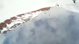 Падение на лыжах 12.02.2017 Эльбрус