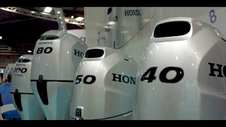 Le stand Honda au salon Nautic 2017