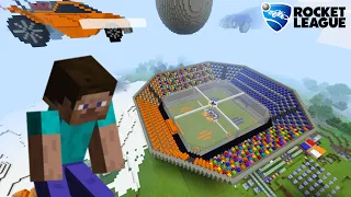 Someone made Rocket League in Minecraft, so I tested it out