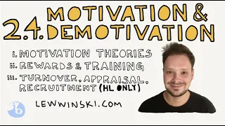 2.4 MOTIVATION & DEMOTIVATION / IB BUSINESS MANAGEMENT / motivation theories, rewards, training...
