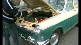 1960 GAZ-21 engine run of absolutly original car in Russia