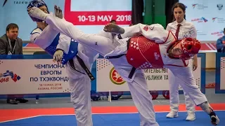 Aaron Cook (MDA) vs Richard Andre Ordemann (NOR). European Taekwondo Championships Kazan-2018