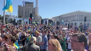 National Anthem of Ukraine 120,000 voices - Independence Day 2019