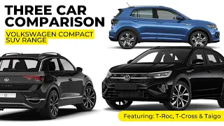 Volkswagen T-Roc, T-Cross & Taigo - Three Car Comparison