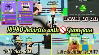 18980 Rebirths with 🚫 Gamepass, Muscle Legends, Roblox