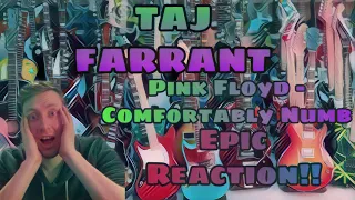 A Young Guitarist To Watch Out For! Taj Farrant - Comfortably Numb - Pink Floyd - Cover - REACTION