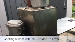 British Army No.5 Stove - cooking simple roast with oven