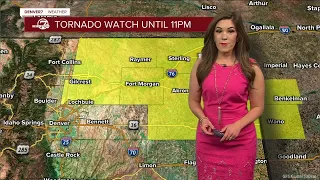 Tornado watch issued for Colorado’s northeastern counties until 11 p.m.