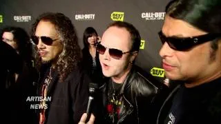 METALLICA, ZACH BRAFF TALK CALL OF DUTY: BLACK OPS AT RELEASE PARTY