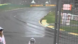 2013 F1 Australian Grand Prix wet qualifying