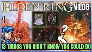 13 New Secrets You Didn't Know About in Elden Ring - New Boss Weapon & Mimic Glitch - Tips & More!