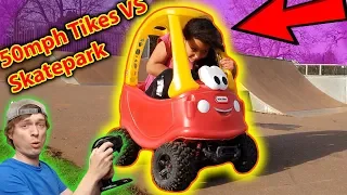 Kid Rides 50 mph RC Little Tikes Cozy Coupe Car - LOL