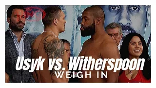 Usyk vs Witherspoon weigh-ins