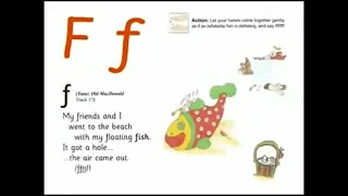 UK School Primary One Jolly Phonics Song Ff - My Friends and I went to the Beach