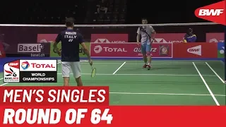 R64 | MS | WANG Tzu Wei (TPE) vs. Rosario MADDALONI (ITA) | BWF 2019