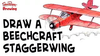 How to Draw a Biplane Aircraft