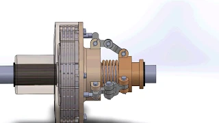 Multi plate Clutch, Assembly, Solidworks