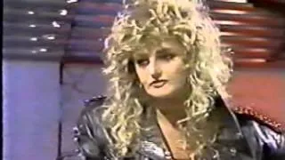 Bonnie Tyler - Interview - UK TV Rock Program - 1988