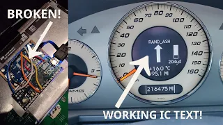 E55 AMG Headunit and TCU update 3! - Working IC Text, and broken screen