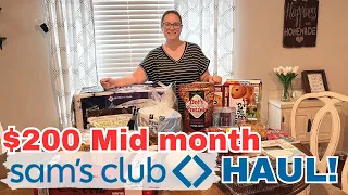 SAMS CLUB SHOP WITH ME AND HAUL | Mid Month stock up!