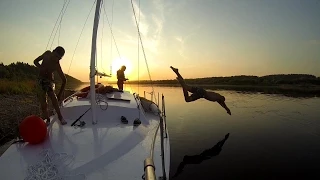 Kelionė  Nemunu jachta. Raudondvaris - Vilkija - Jurbarkas- Rusnė- Mingė. 2015-07-05/07 GoPro