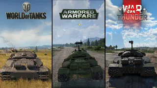 (IS-7) - WORLD OF TANKS vs ARMORED WARFARE vs WAR THUNDER