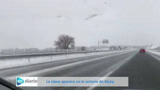 Nieve en Alcoy 7 de enero 2021