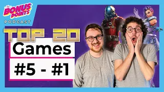 Top 20 games Ep4 - Number 5 to 1 - The Bonus Points Podcast