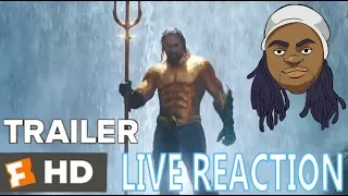 AQUAMAN TRAILER #2 LIVE REACTION