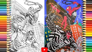 Super Spiderman Vs Venom coloring video! Neverending fight between Good and Evil! Enjoy it!