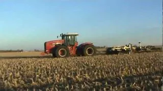 Versatile 575 & 535 Tractors pulling M&W Earthmaster's