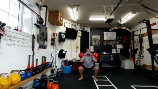 Double Kettlebell THRUSTER Ladder