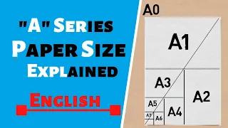 [ENGLISH] "A" Series Paper Size Explained | A0, A1, A2, A3, A4, A5, A6, A7, A8, Paper Size