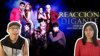 MEXICANOS REACCIONAN 🇲🇽II Leslie Grace, Becky G, CNCO - Díganle (Official Tainy Remix Video)