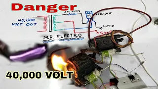 How To Make High Voltage Using TV Transformer Easy at Home !