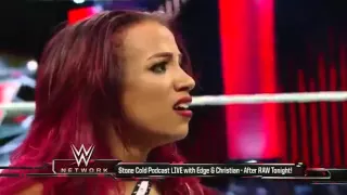 (720pHD): WWE Raw 09.07.15: Paige with Charlotte & Becky Lynch vs  Sasha Banks with Naomi & Tamina