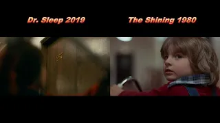 The Shining 1980 Danny Riding Bike vs Dr. Sleep 2019 Danny Riding Bike Side By Side Comparison