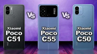 POCO C51 vs POCO C55 vs POCO C50