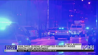 Man shot during attempted robbery inside apartment prompts SWAT response in South Loop