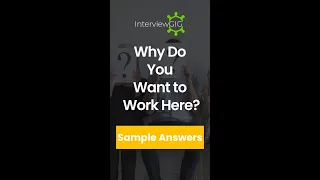 Interview Question 1: Why Do You Want To Work Here? - Best Sample Answers for freshers #shorts