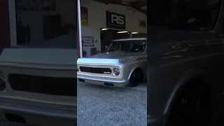 1969 Chevy C/10 "The Preacher" Pulling Out Of The Shop For The First Time LSX454 A To Little Low