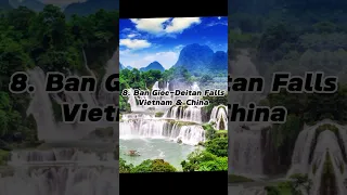 Top 10 most beautiful waterfalls in the world #ytshorts #viral #youtubeshorts #youtube #shorts